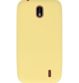 Funda TPU Color para Nokia 1 Amarillo