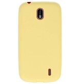 Coque TPU Couleur pour Nokia 1 Jaune