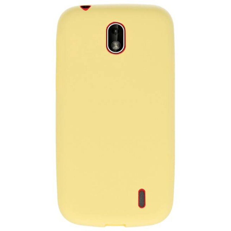 Coque TPU Couleur pour Nokia 1 Jaune