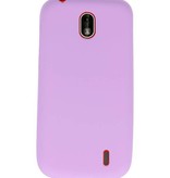 Farb-TPU-Hülle für Nokia 1 Purple