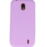 Funda TPU en color para Nokia 1 Purple