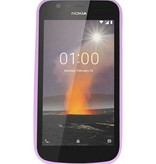 Color TPU Hoesje voor Nokia 1 Paars