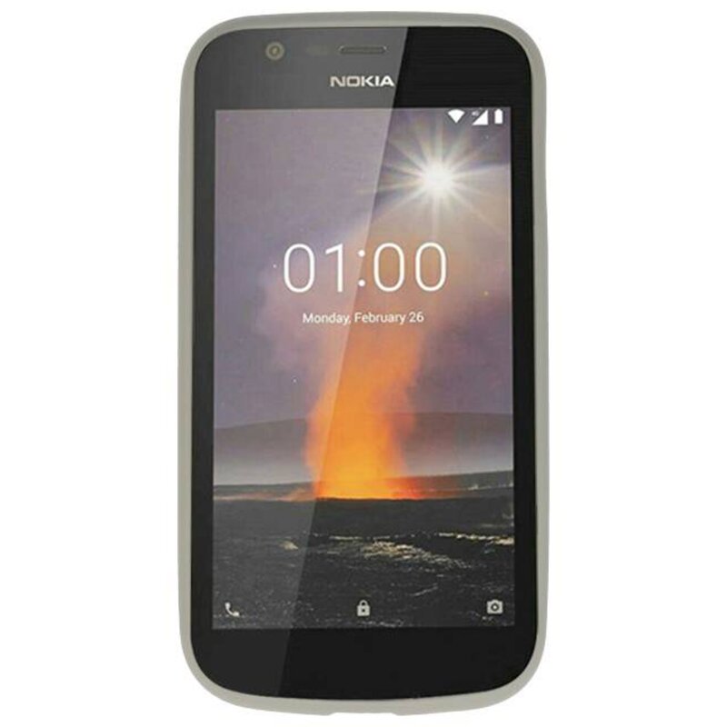 Custodia in TPU a colori per Nokia 1 grigio