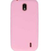 Color TPU Hoesje voor Nokia 1 Roze