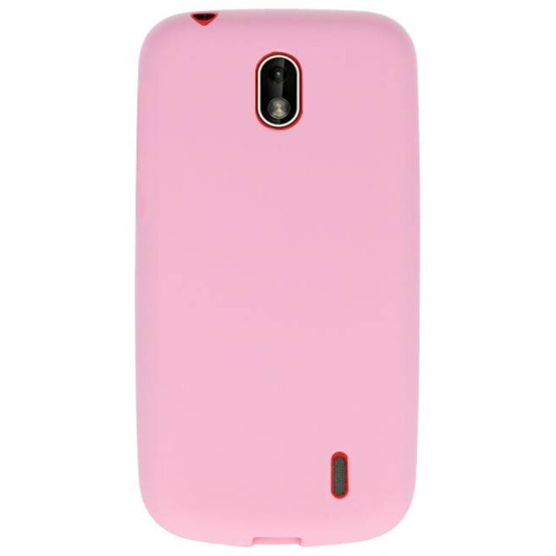 Coque TPU Couleur pour Nokia 1 Rose