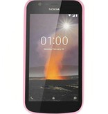 Farb-TPU-Hülle für Nokia 1 Pink