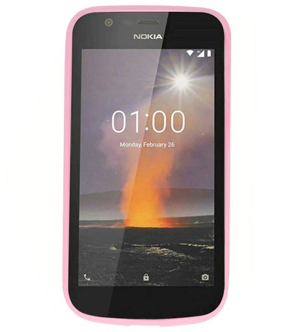 Coque TPU Couleur pour Nokia 1 Rose