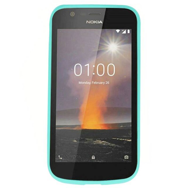 Custodia in TPU a colori per Nokia 1 Turquoise