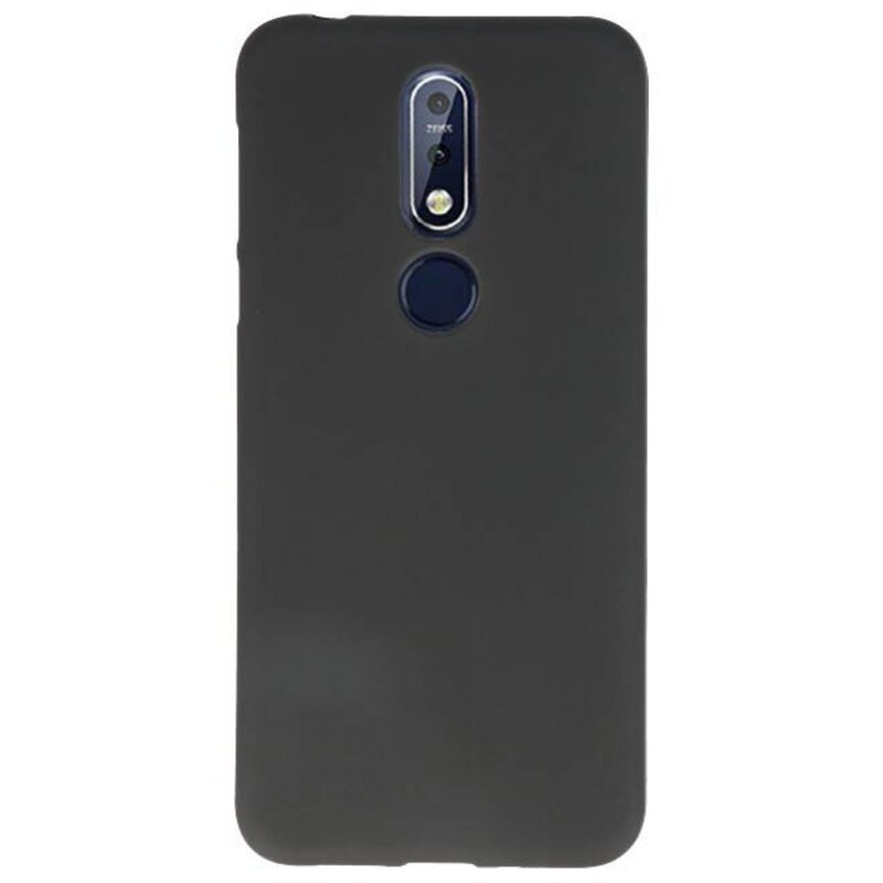 Coque TPU Couleur pour Nokia 7.1 Noir