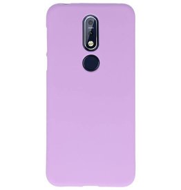 Farb-TPU-Hülle für Nokia 7.1 Purple