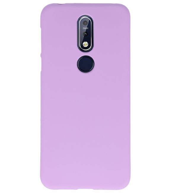 Color TPU Case for Nokia 7.1 Purple