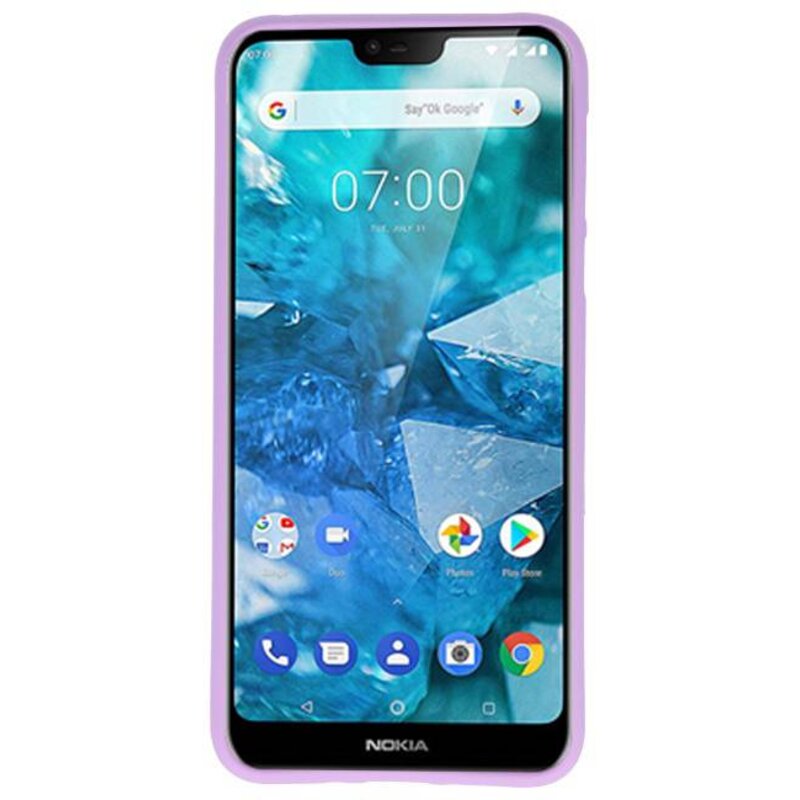 Funda TPU Color para Nokia 7.1 Púrpura
