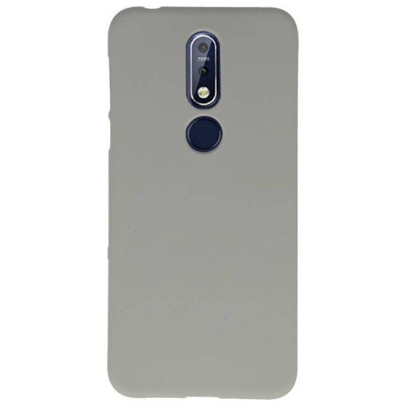 Farve TPU Taske til Nokia 7.1 Grå