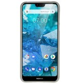 Custodia in TPU a colori per Nokia 7.1 Grey
