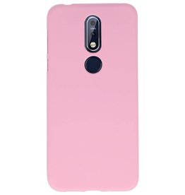 Farve TPU Taske til Nokia 7.1 Pink