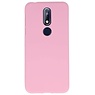 Coque TPU Couleur pour Nokia 7.1 Rose