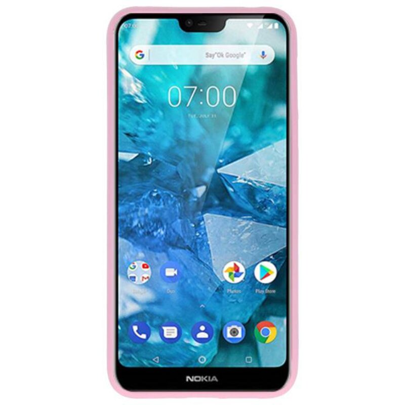 Funda TPU Color para Nokia 7.1 Rosa