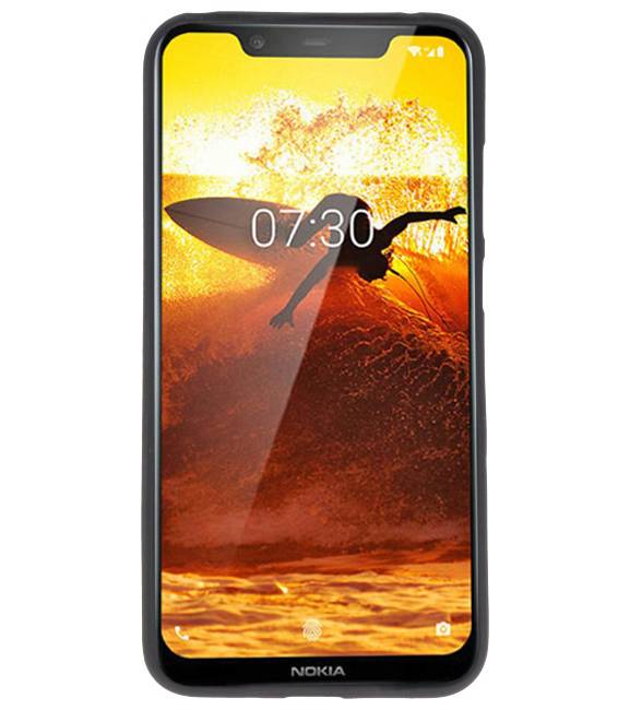 Coque TPU Couleur pour Nokia 8.1 Noir