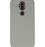 Color TPU Hoesje voor Nokia 8.1 Grijs