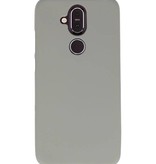 Farve TPU Taske til Nokia 8.1 Grå