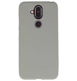 Coque TPU couleur pour Nokia 8.1 Grey