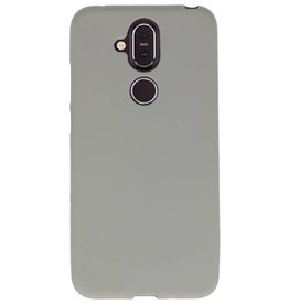 Farb-TPU-Hülle für Nokia 8.1 Grey