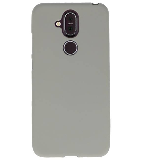 Coque TPU couleur pour Nokia 8.1 Grey