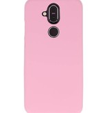Farb-TPU-Hülle für Nokia 8.1 Pink