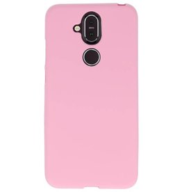 Coque TPU Couleur pour Nokia 8.1 Rose