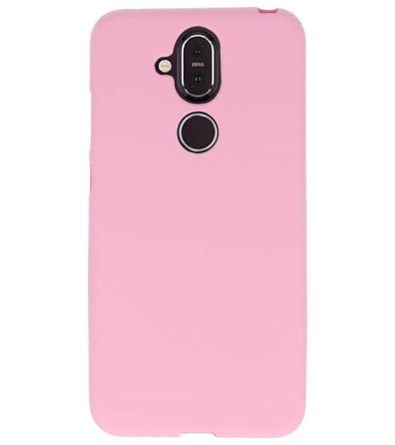 Color TPU Hoesje voor Nokia 8.1 Roze