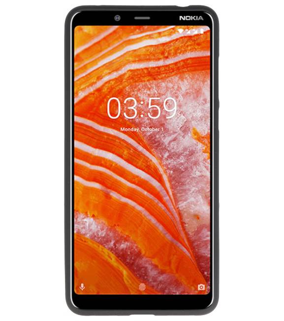 Farve TPU Taske til Nokia 3.1 Plus Black