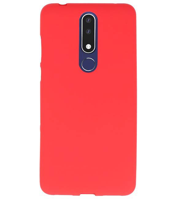 Color TPU Hoesje voor Nokia 3.1 Plus Rood