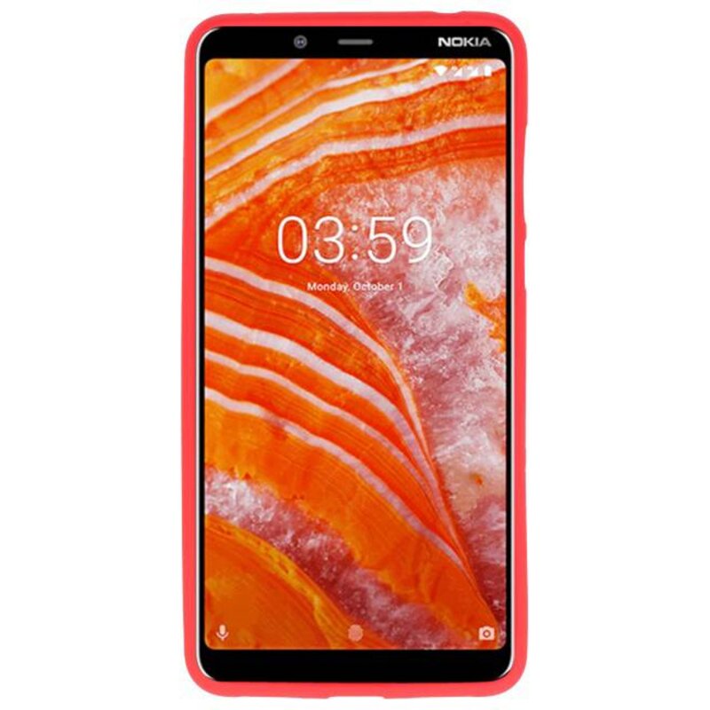 Custodia in TPU a colori per Nokia 3.1 Plus Red