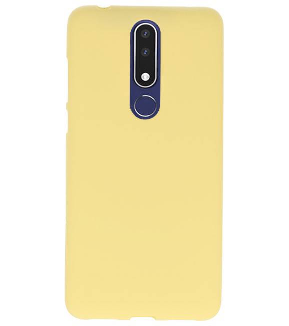 Coque TPU couleur pour Nokia 3.1 Plus Jaune