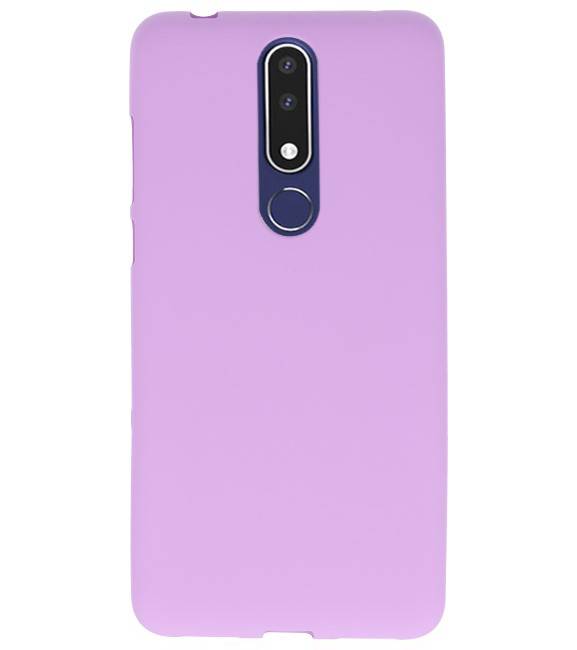 Farve TPU Taske til Nokia 3.1 Plus Lilla