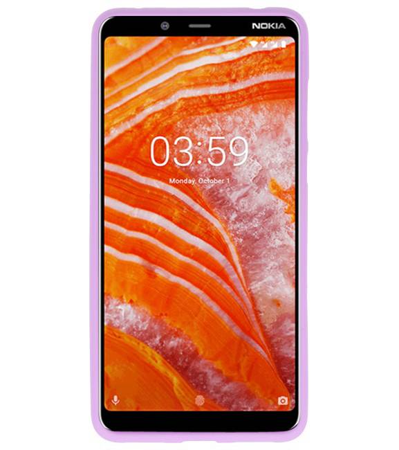 Color TPU Hoesje voor Nokia 3.1 Plus Paars