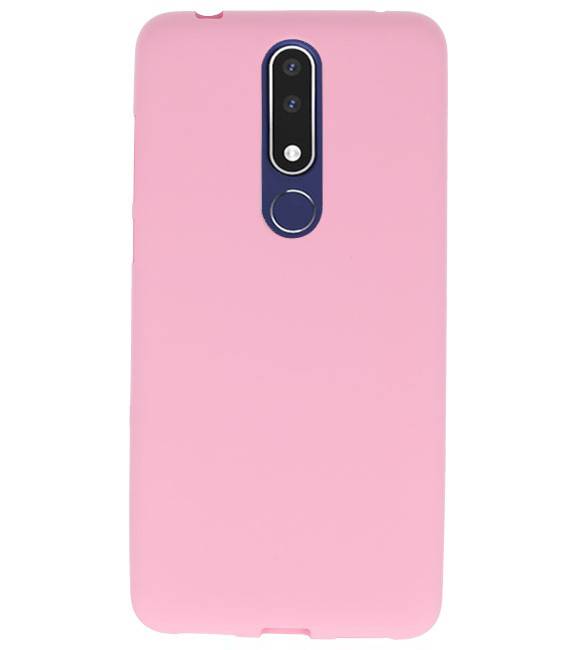 Custodia in TPU a colori per Nokia 3.1 Plus Pink