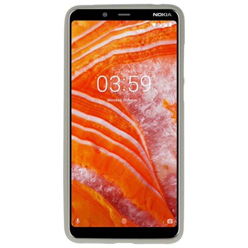 Custodia in TPU a colori per Nokia 3.1 Plus Grey