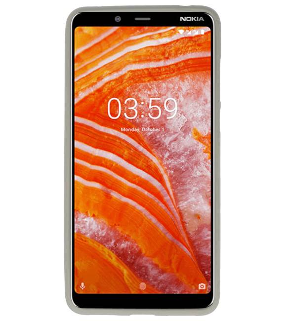 Custodia in TPU a colori per Nokia 3.1 Plus Grey