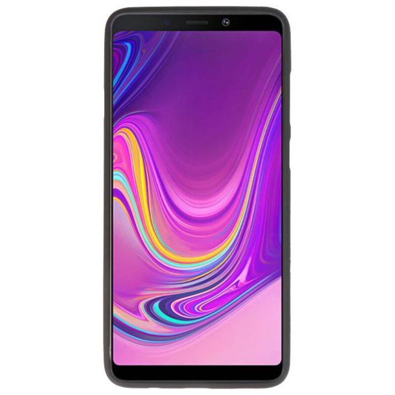 Custodia in TPU a colori per Samsung Galaxy A9 2018 Nero