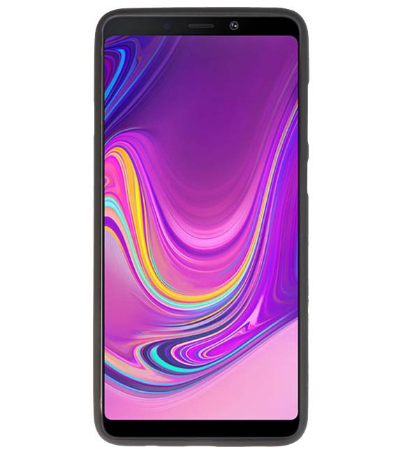 Custodia in TPU a colori per Samsung Galaxy A9 2018 Nero