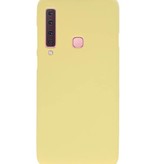 Coque TPU couleur pour Samsung Galaxy A9 2018 Jaune