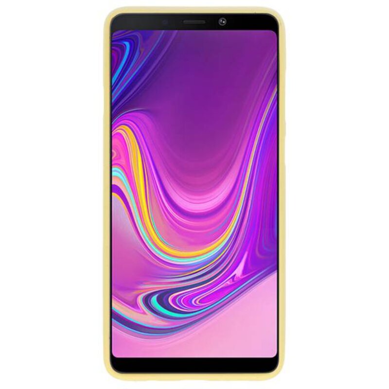 Farve TPU Taske til Samsung Galaxy A9 2018 Gul