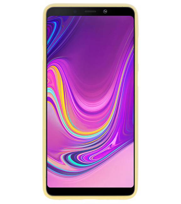 Farve TPU Taske til Samsung Galaxy A9 2018 Gul