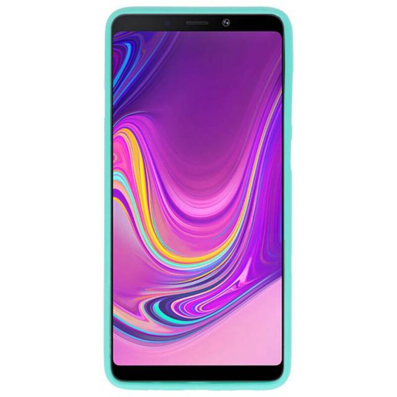 Farve TPU Taske til Samsung Galaxy A9 2018 Turkis
