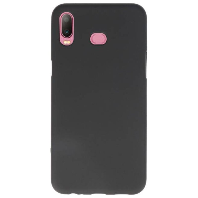 Farve TPU Taske til Samsung Galaxy A6s Sort