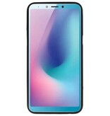 Farve TPU Taske til Samsung Galaxy A6s Sort