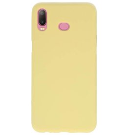 Color TPU Hoesje voor Samsung Galaxy A6s Geel