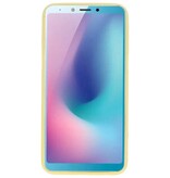 Farve TPU Taske til Samsung Galaxy A6s Gul
