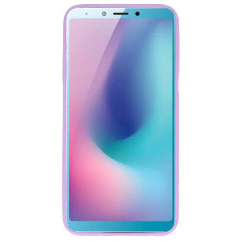 Color TPU Hoesje voor Samsung Galaxy A6s Paars
